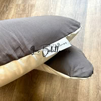 Coussin d'allaitement rechargeable avec housse coton - CHOCO VANILLE