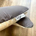Coussin d'allaitement rechargeable avec housse coton - CHOCO VANILLE