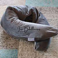 ANTHRACITE - Coussin de maternité et housse minky