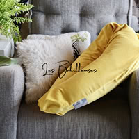 MOUTARDE - Coussin de maternité et housse minky