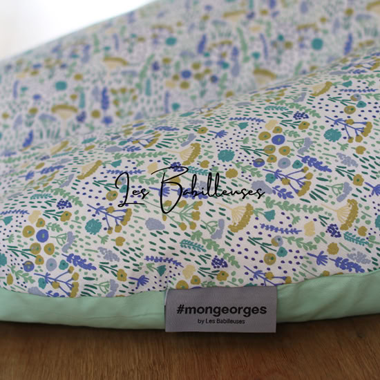 Coussin d'allaitement rechargeable avec housse coton - JASMIN