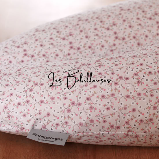Coussin d'allaitement rechargeable avec housse coton - ASHLEY