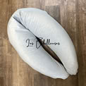 Coussin d'allaitement Douceur rechargeable avec housse Minky - GRIS