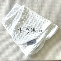 POIS BLANC - Housse Minky