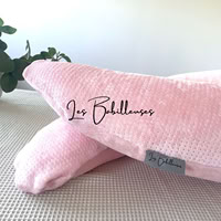 Coussin d'allaitement Douceur rechargeable avec housse Minky - ROSE ARGENT