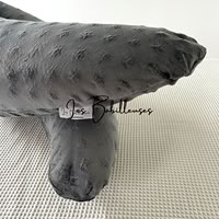 Coussin d'allaitement Douceur rechargeable avec housse Minky - ANTHRACITE A ETOILES