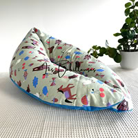 Coussin d'allaitement rechargeable avec housse coton - AZURO