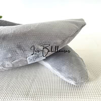 Coussin d'allaitement Douceur rechargeable avec housse Minky - GRIS ARGENT