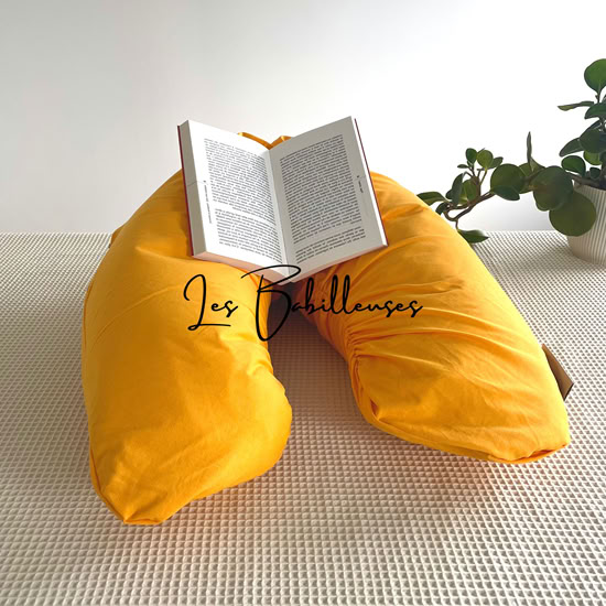 Coussin de lecture rechargeable et housse coton - SAFRAN
