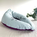 Coussin d’allaitement rechargeable avec housse coton – VIOLETTE