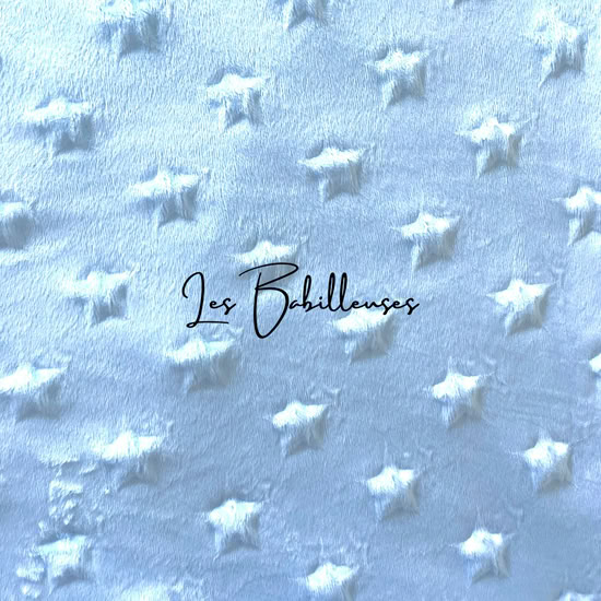BLEU CIEL A ETOILES - Housse Minky