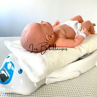 Housse microéponge pèse-bébé - BLANC / ÉCRU