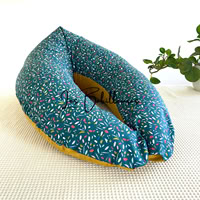 Coussin d'allaitement rechargeable avec housse coton - ZELIE