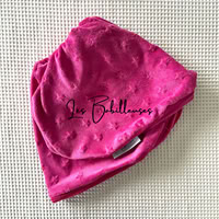 FUCHSIA A ETOILES - Housse Lecture Minky