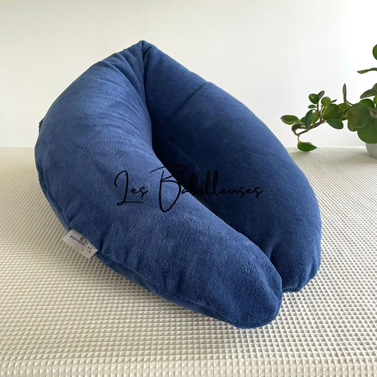 Coussin d'allaitement rechargeable avec housse microéponge - INDIGO