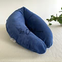 Coussin d'allaitement rechargeable avec housse microéponge - INDIGO