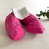 Coussin de lecture rechargeable et housse minky - FUCHSIA A ETOILES