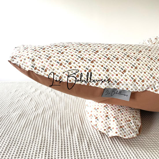 Coussin d'allaitement rechargeable avec housse coton - MITZUKO