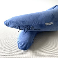 Coussin d'allaitement Douceur rechargeable avec housse Minky - DENIM