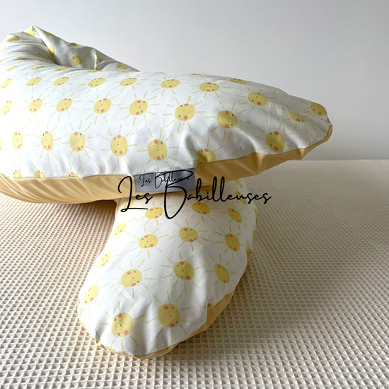 Coussin d'allaitement rechargeable avec housse coton - SUNNY