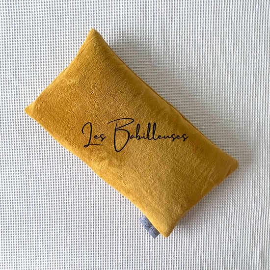 Coussin pèse-bébé avec sa housse éponge - MOUTARDE