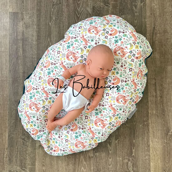 Coussin d'allaitement Cocoon rechargeable avec housse Minky - NOE