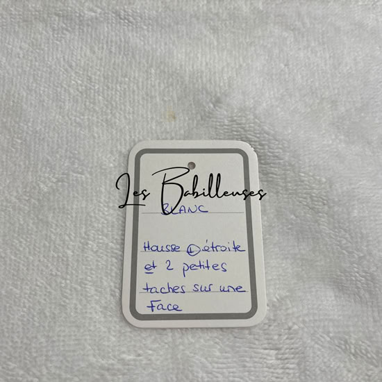 Housse microéponge pèse-bébé - BLANC - Imparfaite