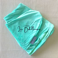 Coussin d'allaitement Douceur rechargeable avec housse Minky - MENTHE