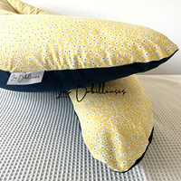 Coussin d'allaitement rechargeable avec housse coton - CLEMENCE