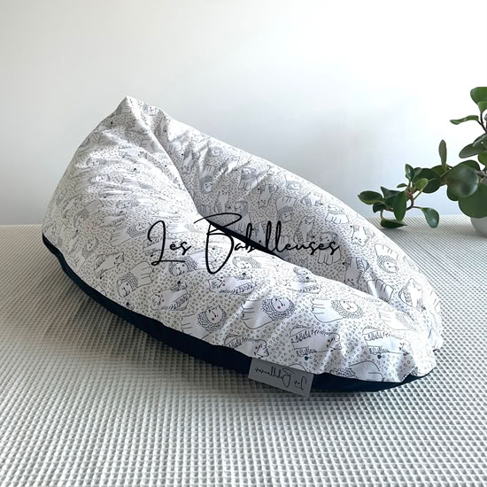 Coussin d'allaitement rechargeable avec housse coton - BASILE
