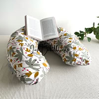 Coussin de lecture rechargeable avec housse coton - HIBISCUS