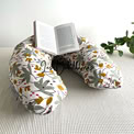 Coussin de lecture rechargeable avec housse coton - HIBISCUS