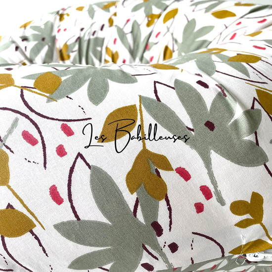 Coussin de lecture rechargeable avec housse coton - HIBISCUS