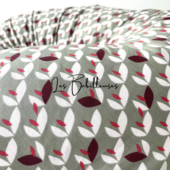 Coussin de lecture rechargeable avec housse coton - HIBISCUS