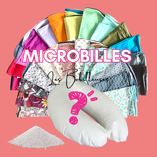 Coussin d'allaitement rechargeable avec housse coton et remplissage microbilles ultrafines - SURPRISE!