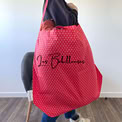 SAC - Pois écru fond rouge