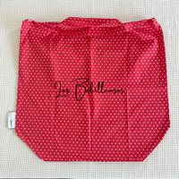 SAC - Pois écru fond rouge