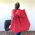 SAC - Pois écru fond rouge
