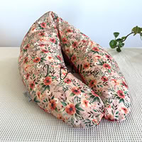 Coussin d'allaitement rechargeable avec housse coton - CAMELIA