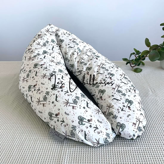 Coussin d'allaitement rechargeable avec housse coton - SAVANNAH