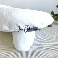 Coussin d'allaitement rechargeable avec housse microéponge - BLANC