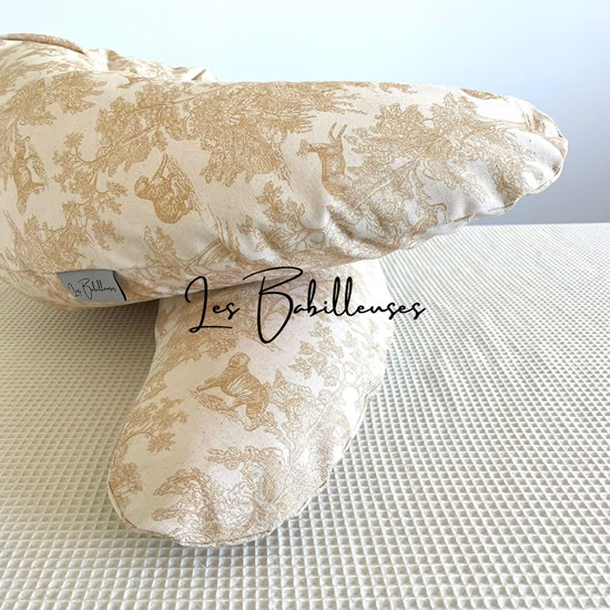 Coussin d'allaitement rechargeable avec housse canvas - JOSEPHINE
