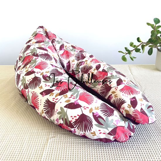 Coussin d'allaitement rechargeable avec housse coton - CALENDULA