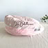 Coussin de lecture rechargeable et housse minky et coton - PALOMA