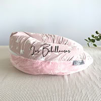 Coussin de lecture rechargeable et housse minky et coton - PALOMA