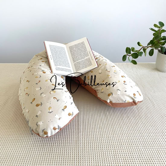 Coussin de lecture rechargeable avec housse coton - BELLE HELENE