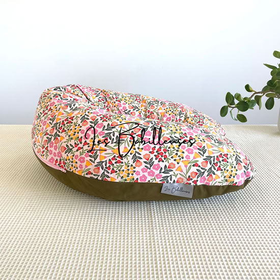 Coussin de lecture rechargeable avec housse coton - LEONIE