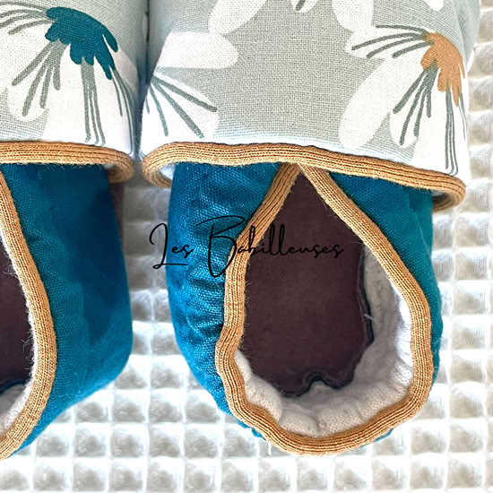 Chaussons souples pour bébé taille 9-18 mois – NUNE biais camel