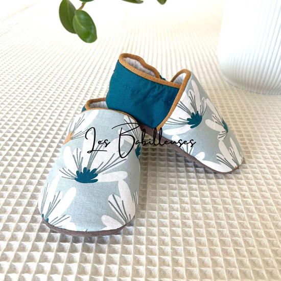 Chaussons souples pour bébé taille 9-18 mois – NUNE biais camel