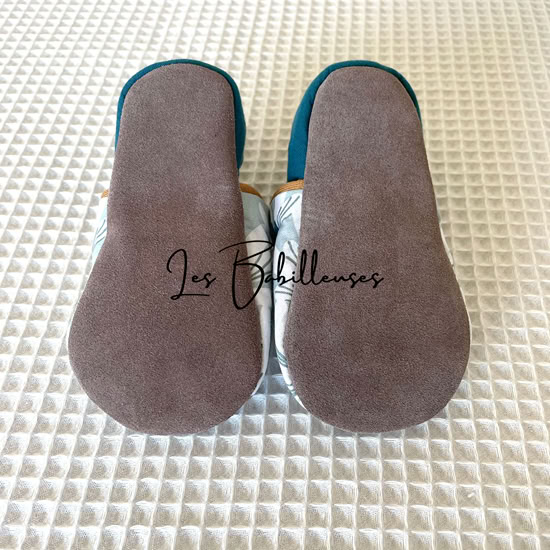 Chaussons souples pour bébé taille 9-18 mois – NUNE biais camel